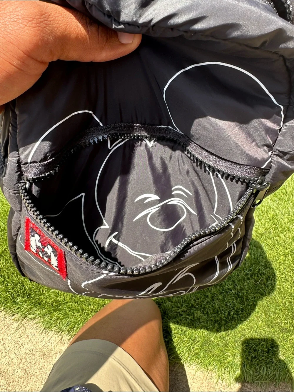 Zara Kids x Disney Mickey Mouse Black Puffer Backpack - Picture 7 of 8